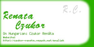renata czukor business card